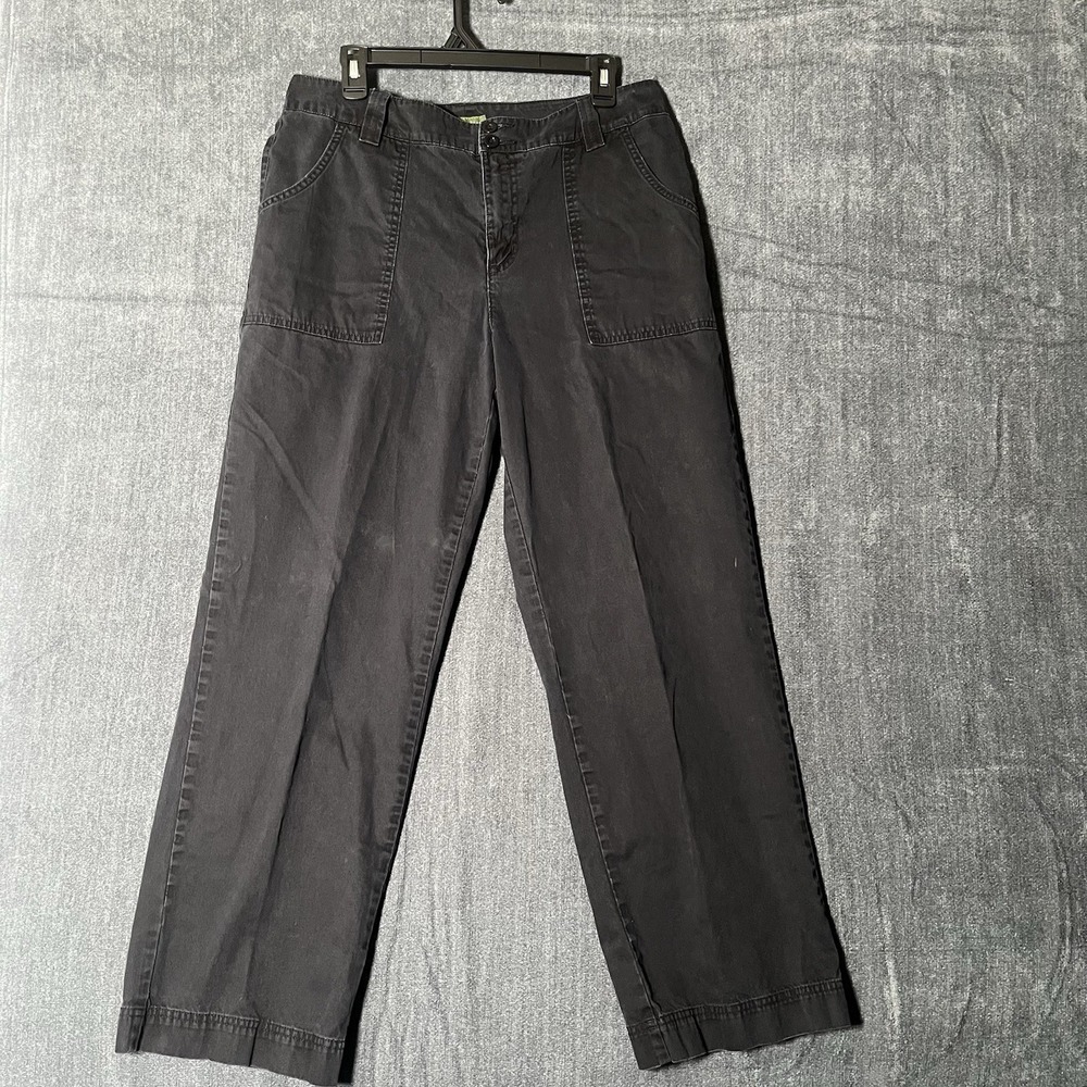 Mountain Lake Corduroy Pants Womens Size 10 Black Utility Straight Wide Leg